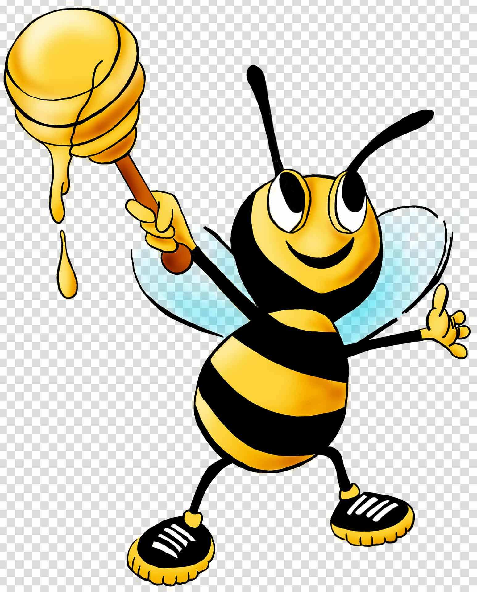 cartoon honey bee png