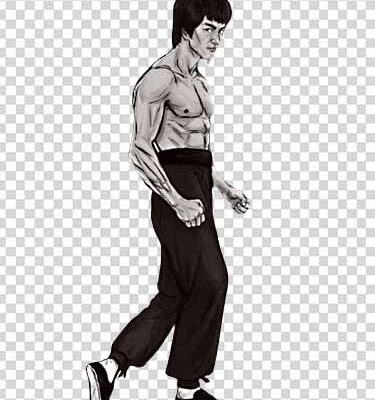 Bruce Lee Sticker png