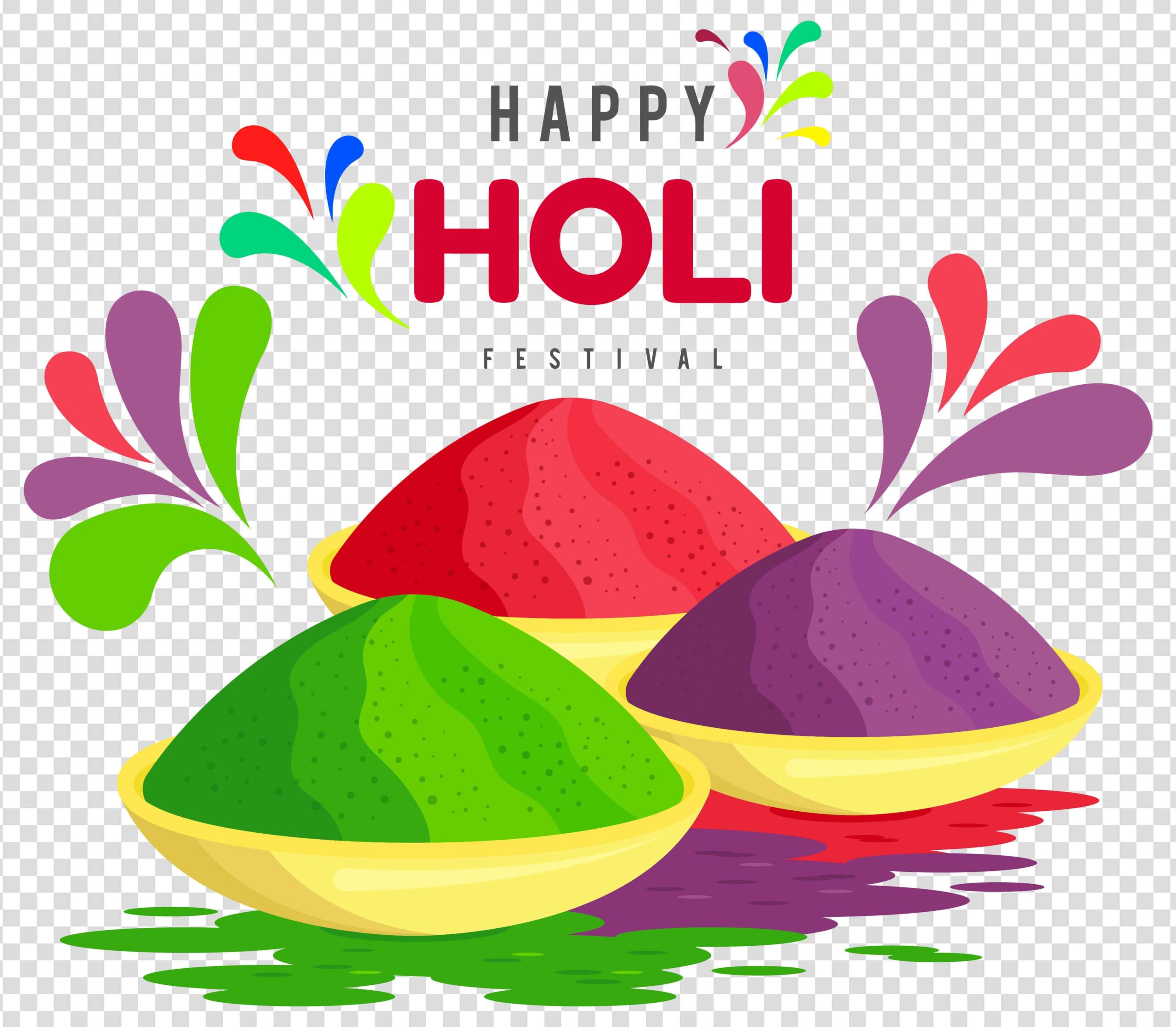Happy holi colors splash festival background Vector Image