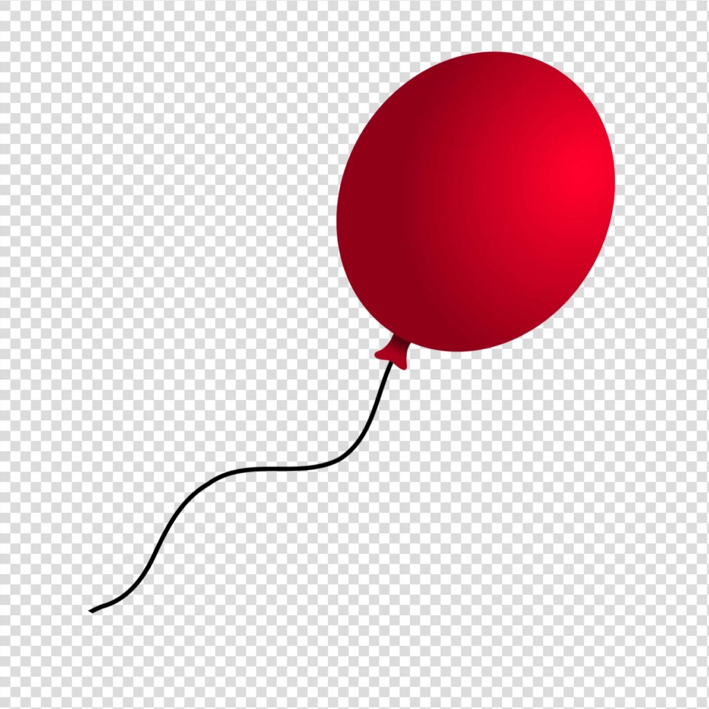 Single Red Balloon Png