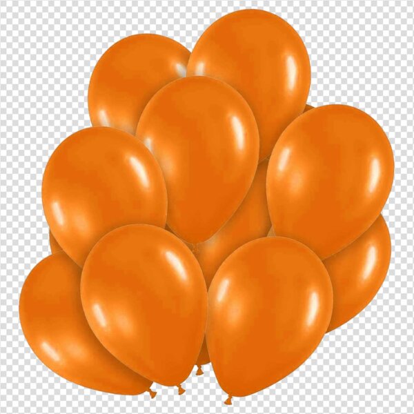 Multiple Orange Balloons PNG Images