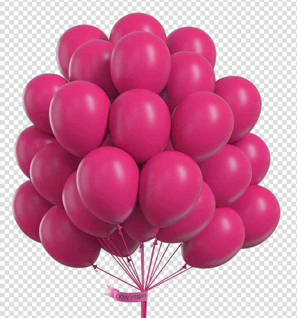 Multiple Pink Balloons PNG Images