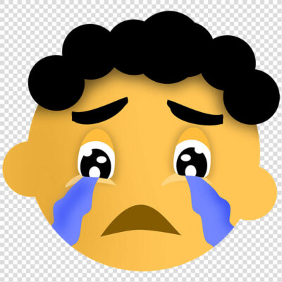 Child Cry Emoji Brown