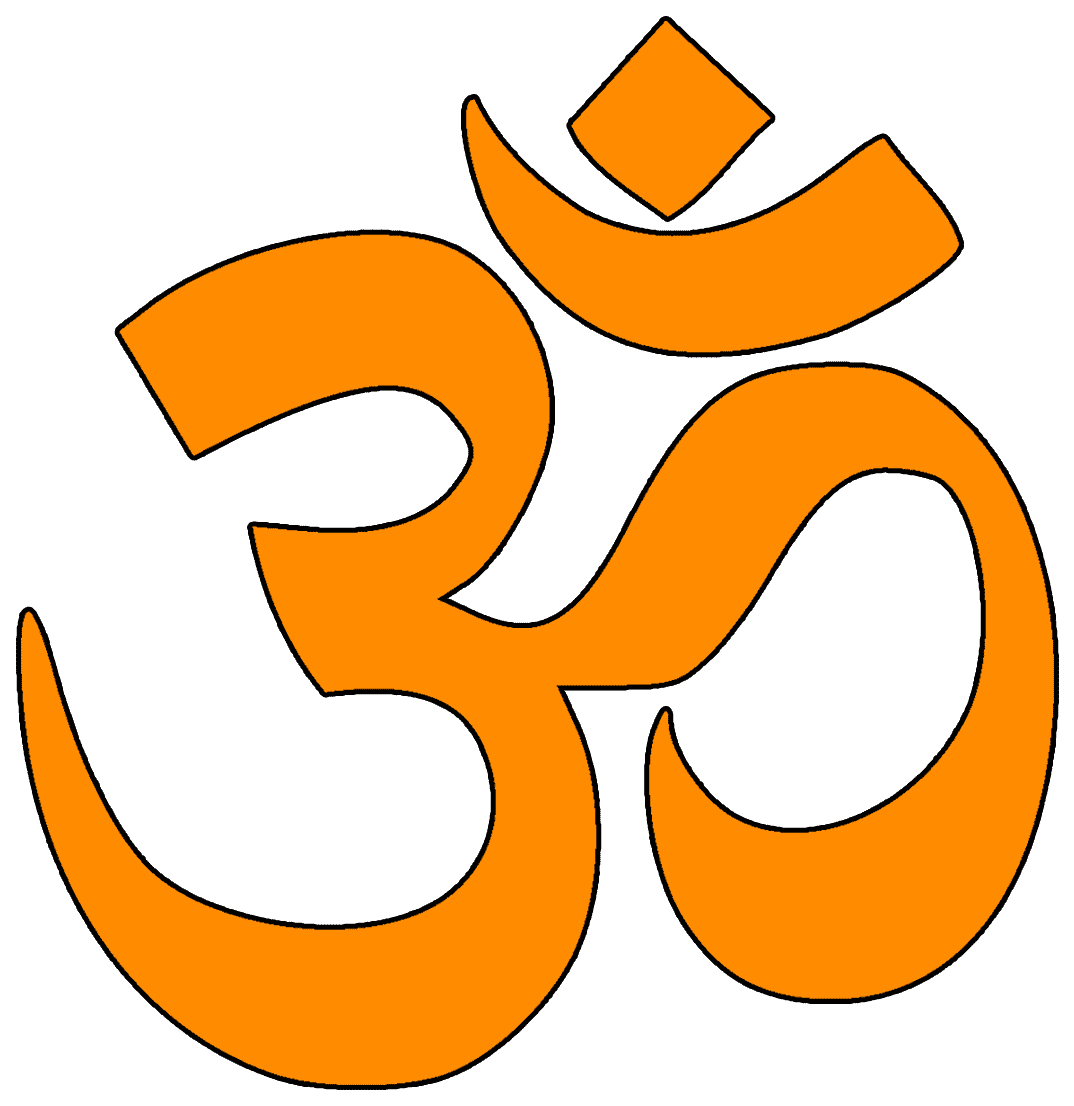 Om symbol with mandala Royalty Free Vector Image