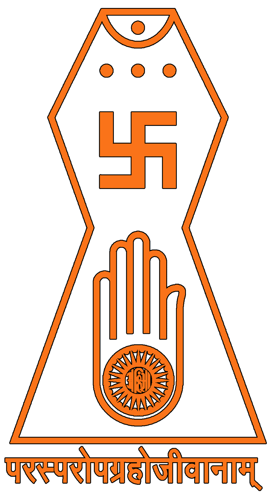Jain hand outline icon. linear style sign for mobile concept and web  design. Jainism Religious simple line vector icon. Symbol, logo  illustration. Pixel perfect vector graphics Stock Vector | Adobe Stock