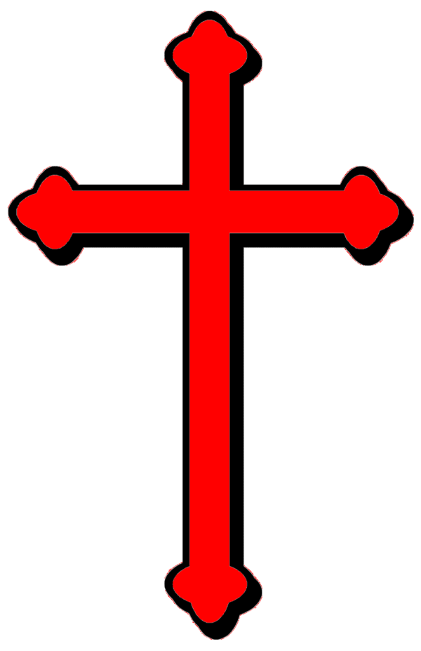 Red christian cross christianity