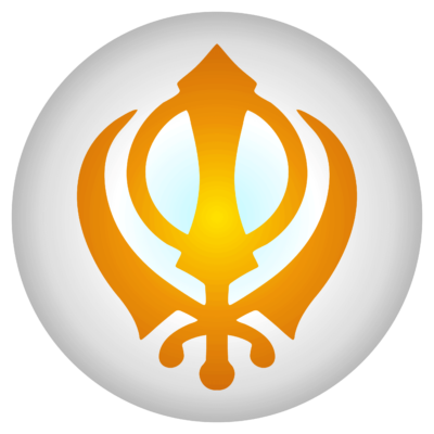 Sikh Khanda symbol on white