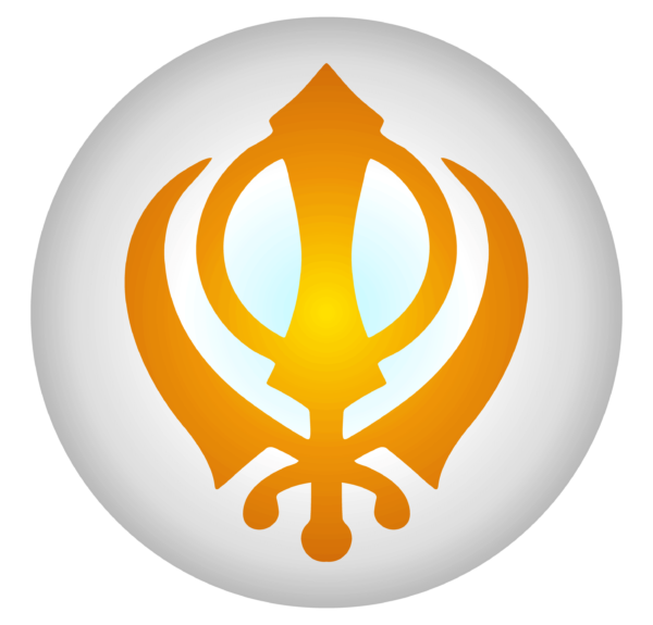 Sikh Khanda symbol on white