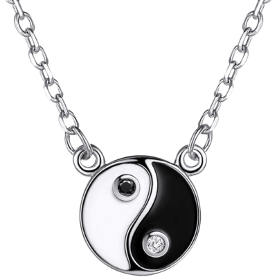 Sterling Silver Yin Yang Necklace