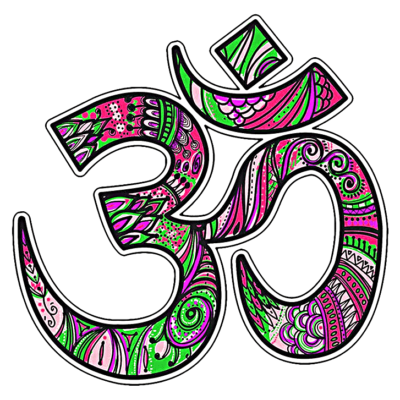 Unique Colorful Om Symbol in hinduism