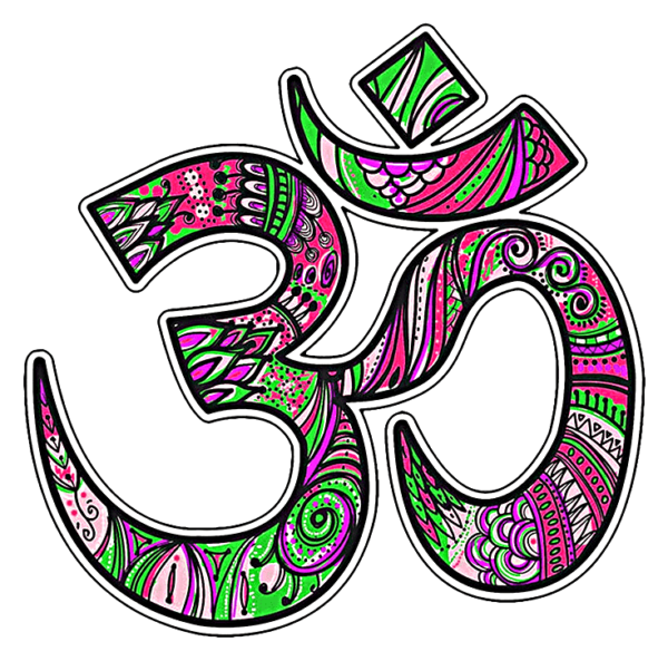 Unique Colorful Om Symbol in hinduism