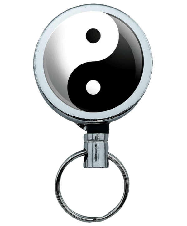 Yin and Yang Chinese Symbol Taoism Badge Key Holder