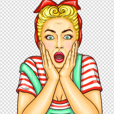 excitement shocked clipart