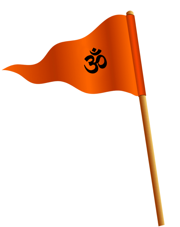 orange rss flag hinduism flag