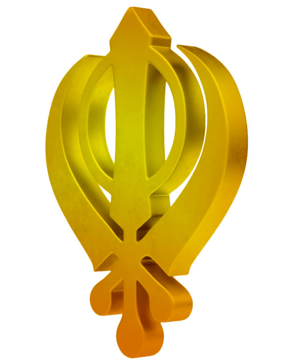 sikhism symbol 3d model