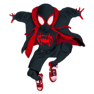 Black spiderman Clipart