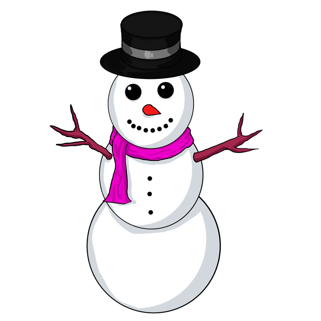 Christmas snowman clipart