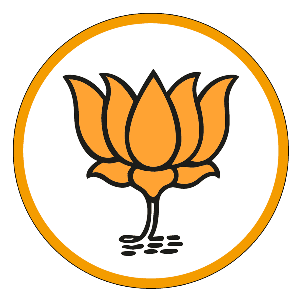 BJP Logo PNG HD on Yellow Background