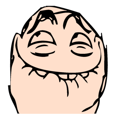 Mouth Closed Troll Face PNG