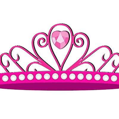 Pink Princess Crown PNG Transparent Image