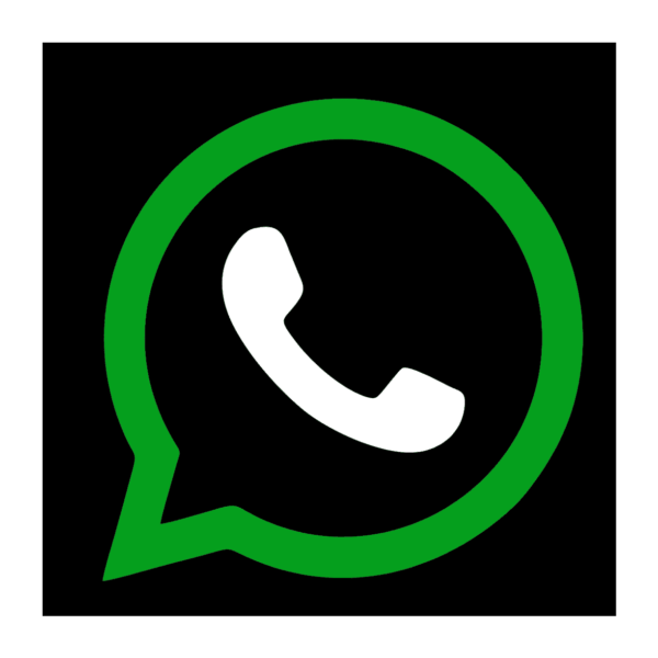 black whatsapp logo png