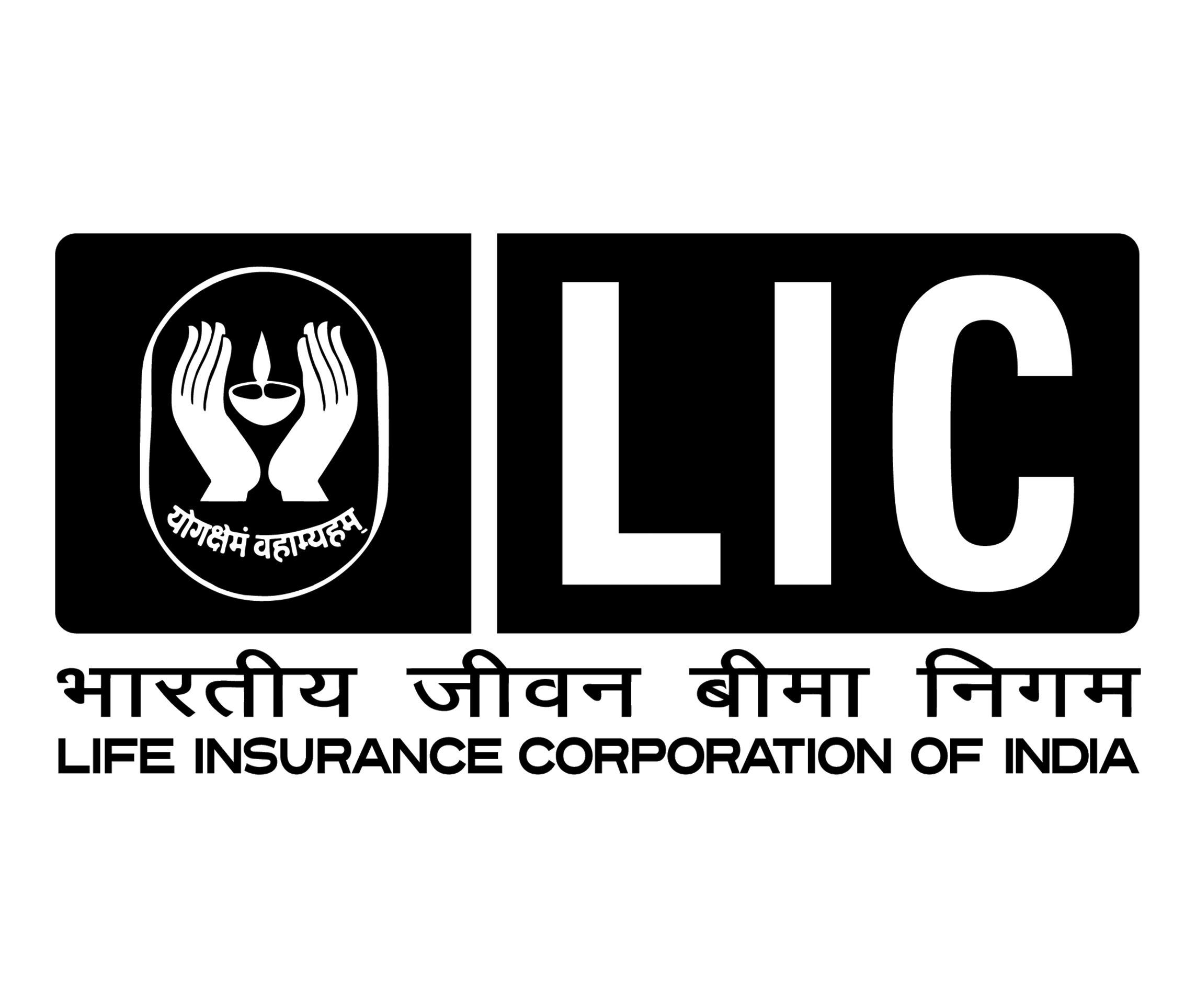 Lic logo black and white