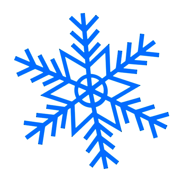 Blue Snowflake Clipart png (17)