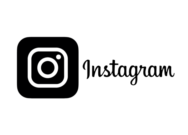 HD instagram logo black and white
