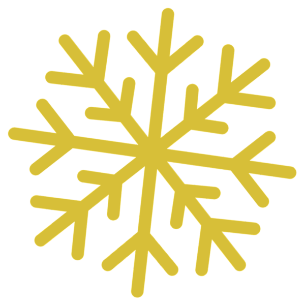 Yellow Snowflake Clipart