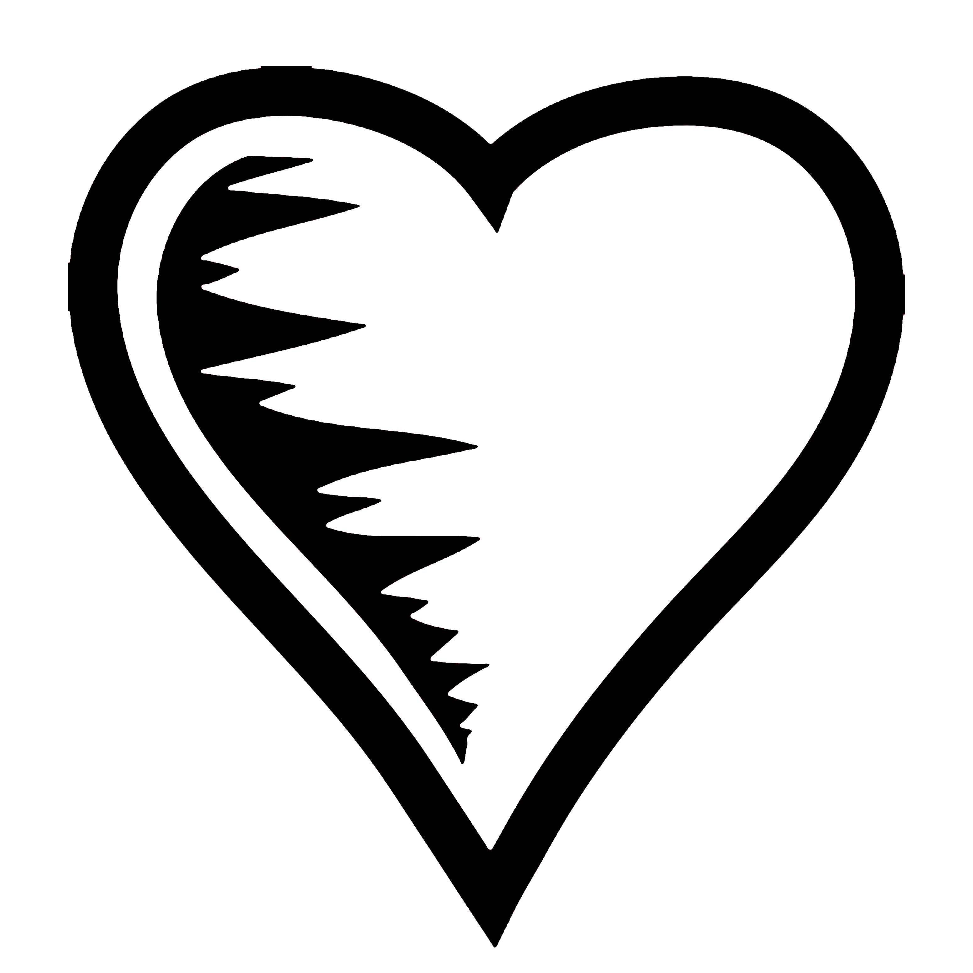 heart clipart black and white (1)