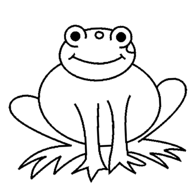 Frog drawing for kids