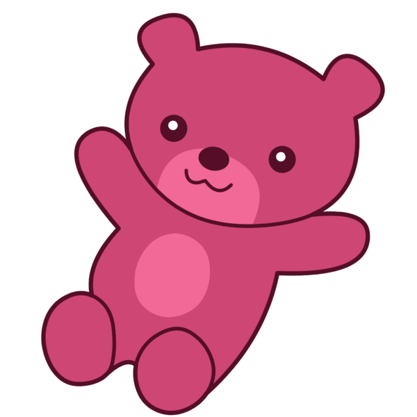 Pink Teddy Bear PNG 25 (1)