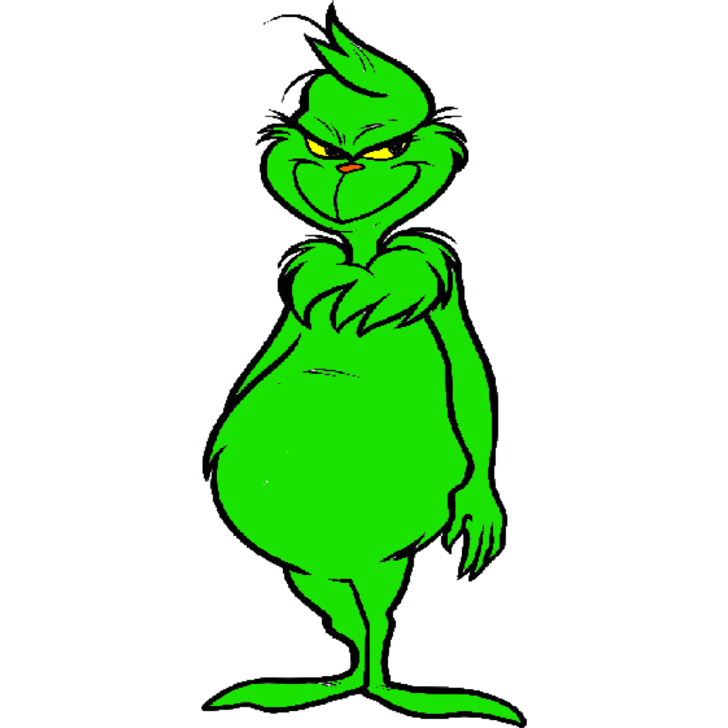 Grinch Clipart,Full Body Grinch Clipart - PNGBUY