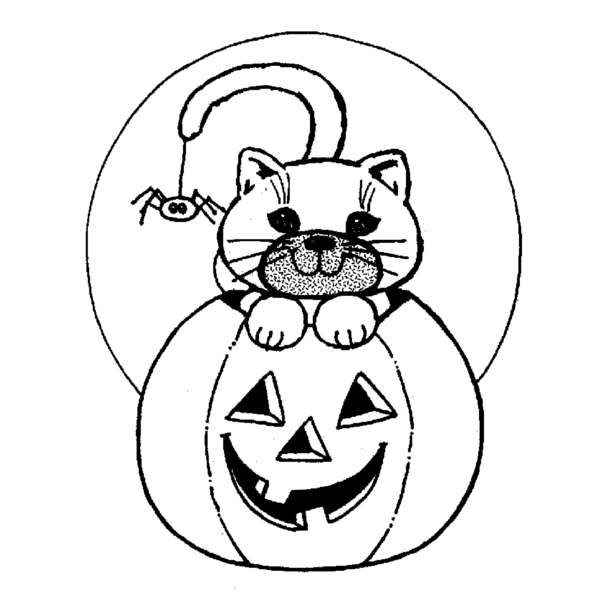 halloween clipart black and white1