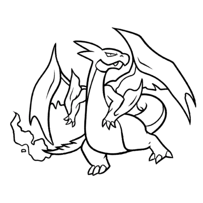charizard coloring page1