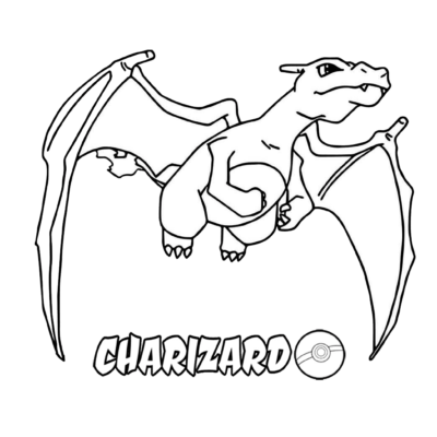 charizard coloring page2