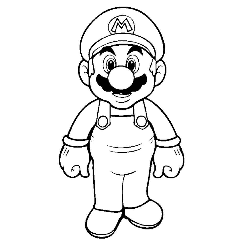 mario coloring pages,coloring mario pages - PNGBUY